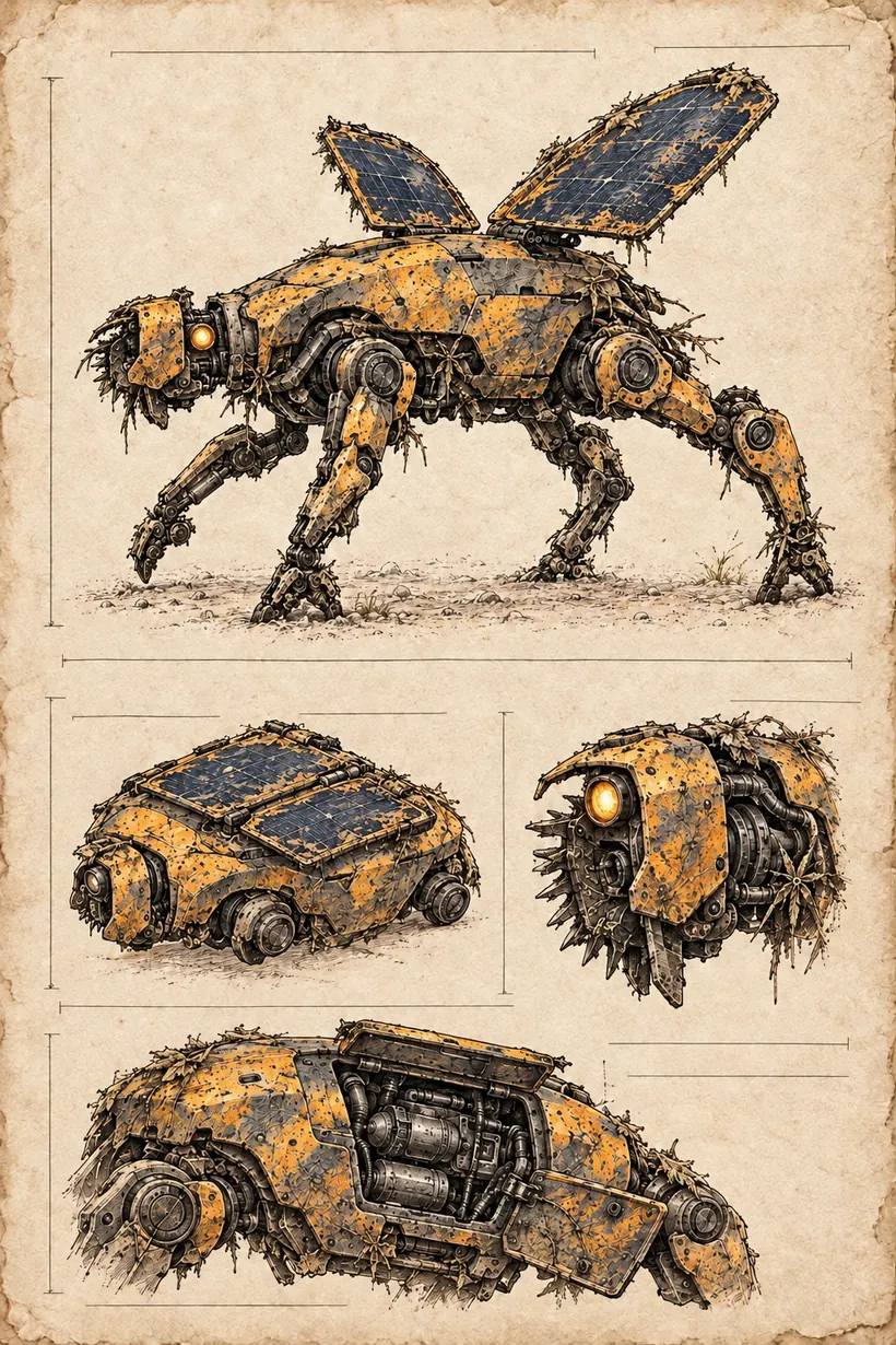Field study of a maintenance crawler.